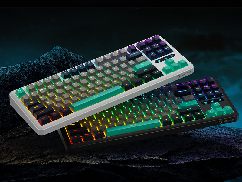 GamePower Zoom RGB Kablolu Mekanik Siyah Gaming Klavye