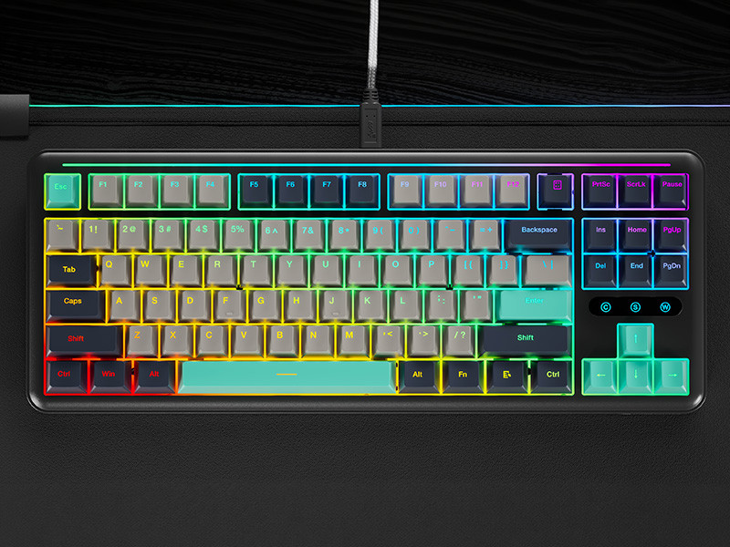 GamePower Zoom RGB Kablolu Mekanik Siyah Gaming Klavye