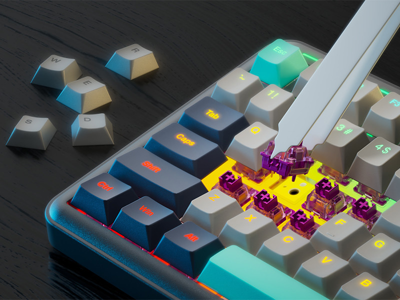 GamePower Zoom RGB Kablolu Mekanik Siyah Gaming Klavye