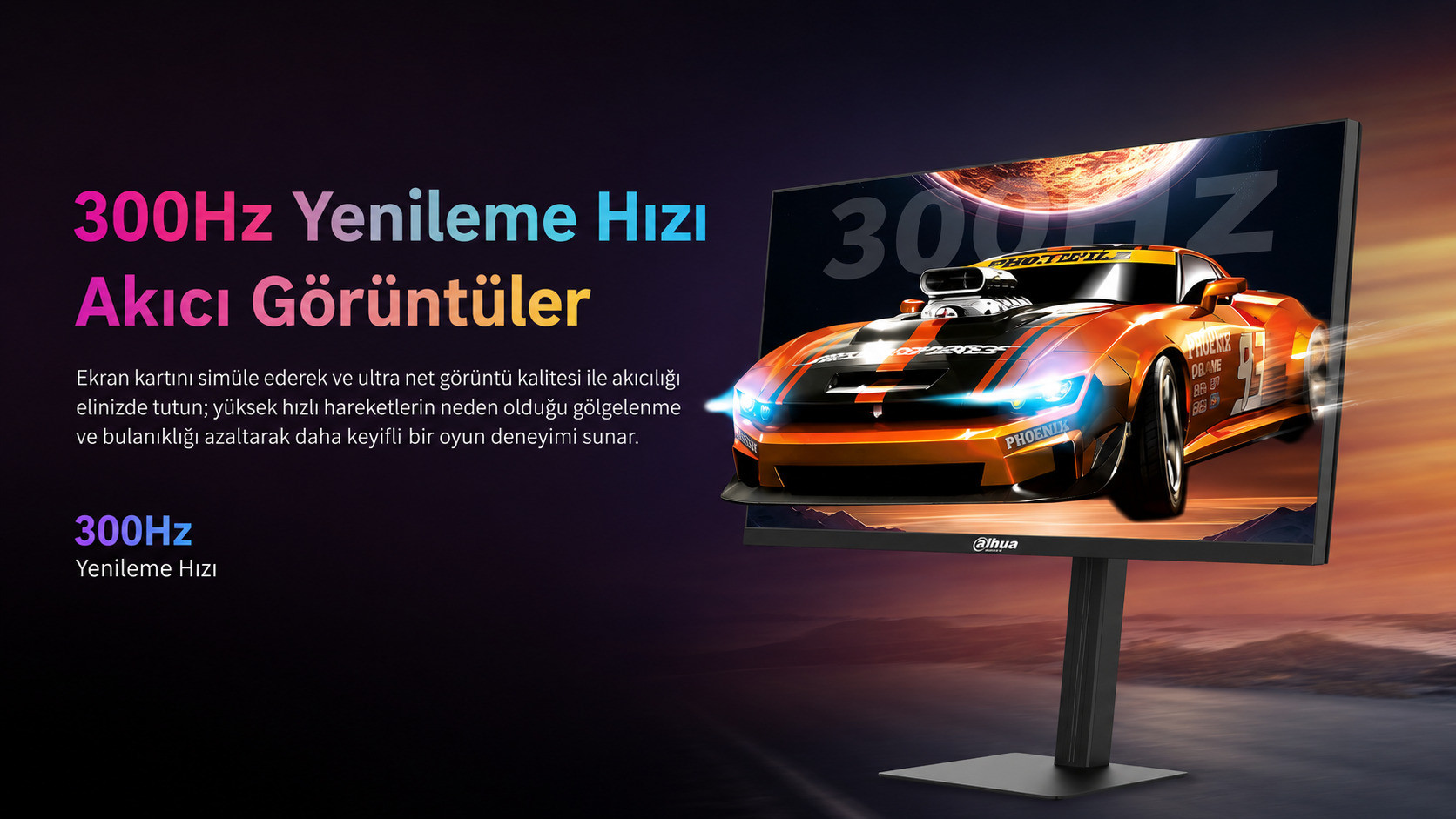DAHUA LM27-E240A 27″ 300Hz 1ms Full HD VA Gaming (Oyuncu) Monitör