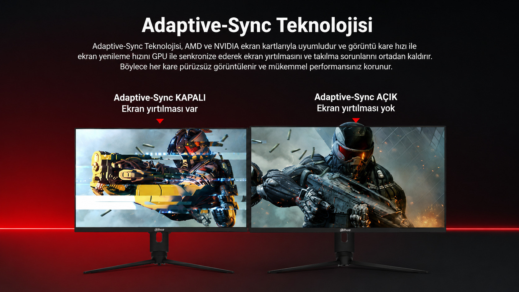 DAHUA LM27-E331A 27″ 180Hz 1ms 2K IPS Gaming (Oyuncu) Monitör