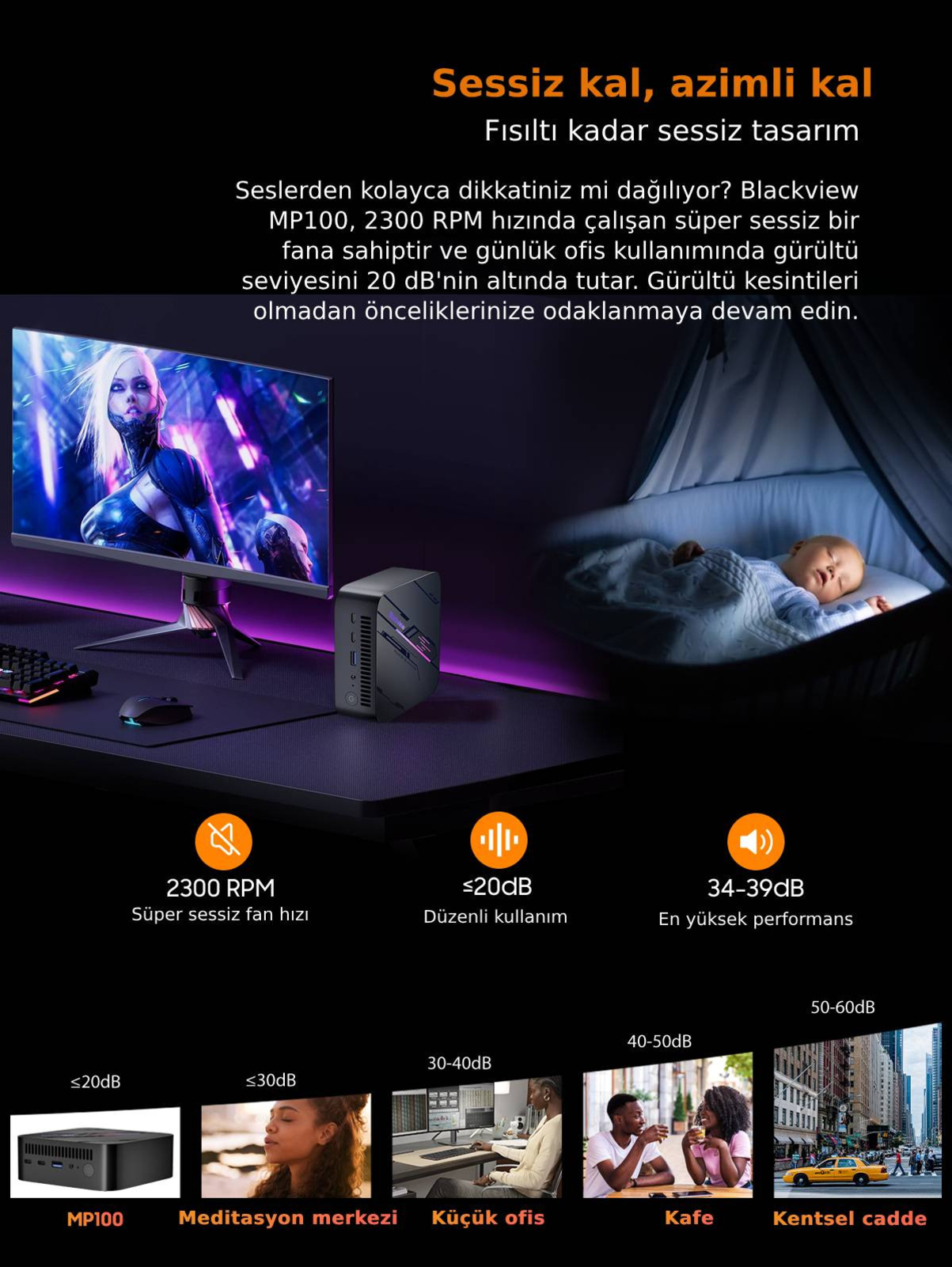 Blackview MP100 AMD Ryzen 5 7430U 16GB 512GB W11Pro Mini PC 