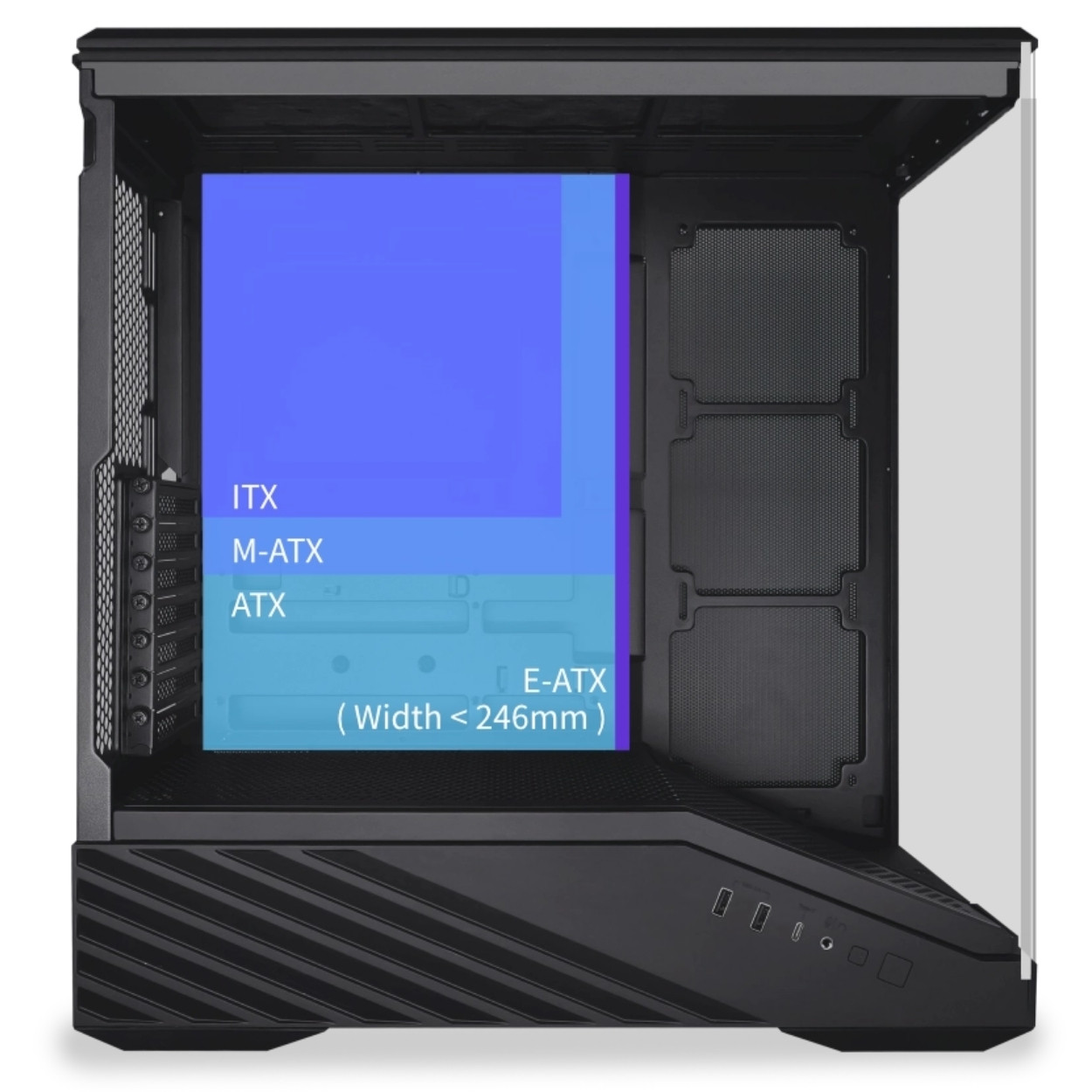 LIAN LI V100R Siyah 850W 80+ Gold ATX Gaming Kasa