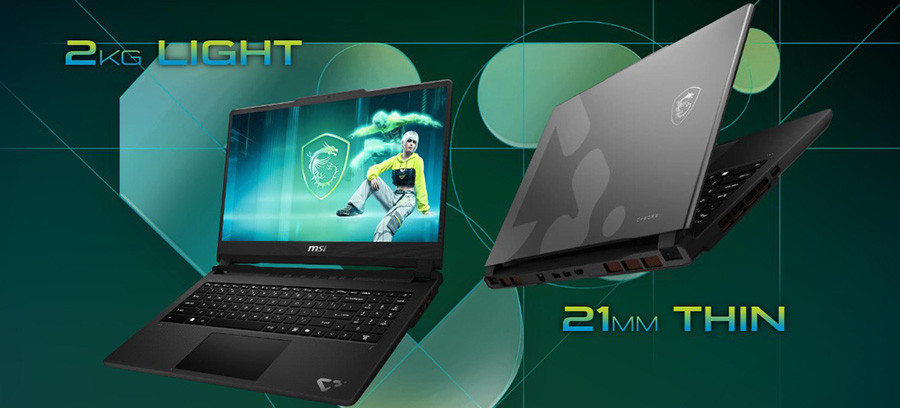 MSI CYBORG 15 MAX C13WG-070XTR i7-13620H 16GB 1TB SSD RTX5070 GDDR7 8GB 15.6″ FreeDOS Gaming Notebook