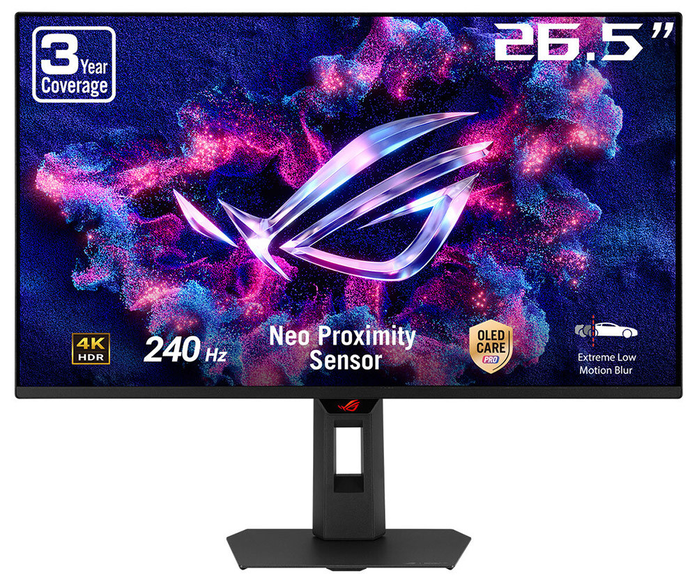 ASUS ROG Strix XG27UQDMS 26.5″ 240Hz 0.03ms 4K UHD Adaptive Sync Tandem QD-OLED Pivot Gaming Monitör