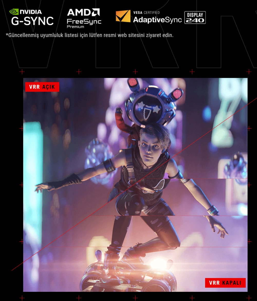 ASUS ROG Strix XG27UQDMS 26.5″ 240Hz 0.03ms 4K UHD Adaptive Sync Tandem QD-OLED Pivot Gaming Monitör