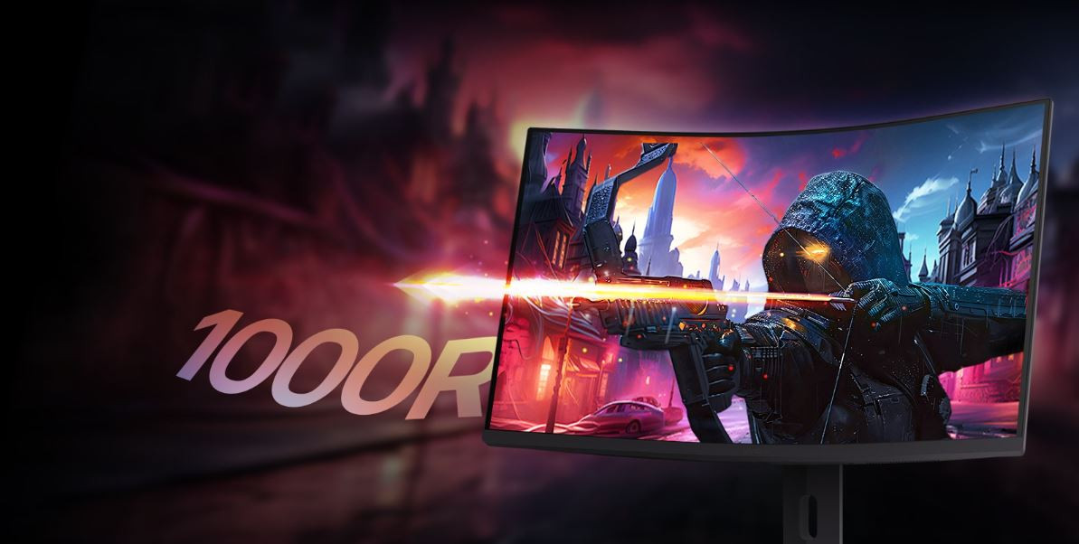LG UltraGear 32G600A-B 32″ 180Hz 1ms 2K FreeSync HDR10 QHD VA Curved 1000R Gaming Monitör