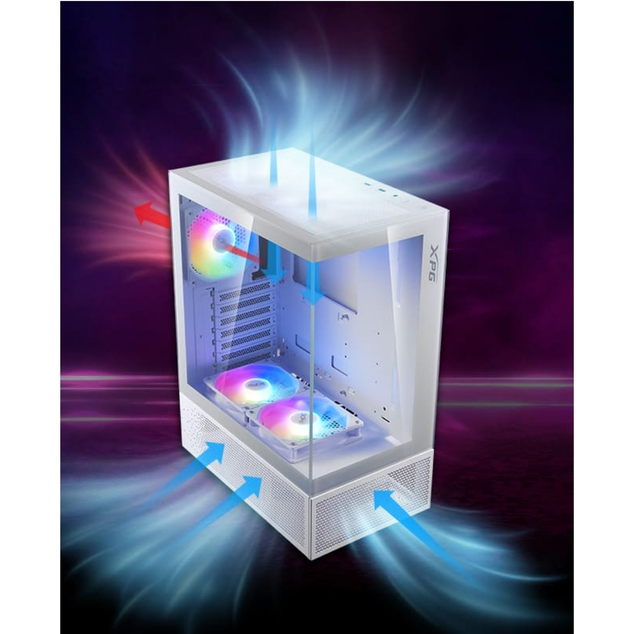 XPG InvaderX Mini Siyah 850W 80+Gold ATX Gaming Kasa