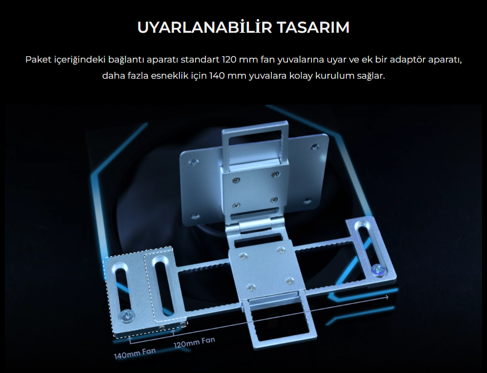 Lian Li 8.8″ Universal Ekran Siyah (G89.SM088X.00)