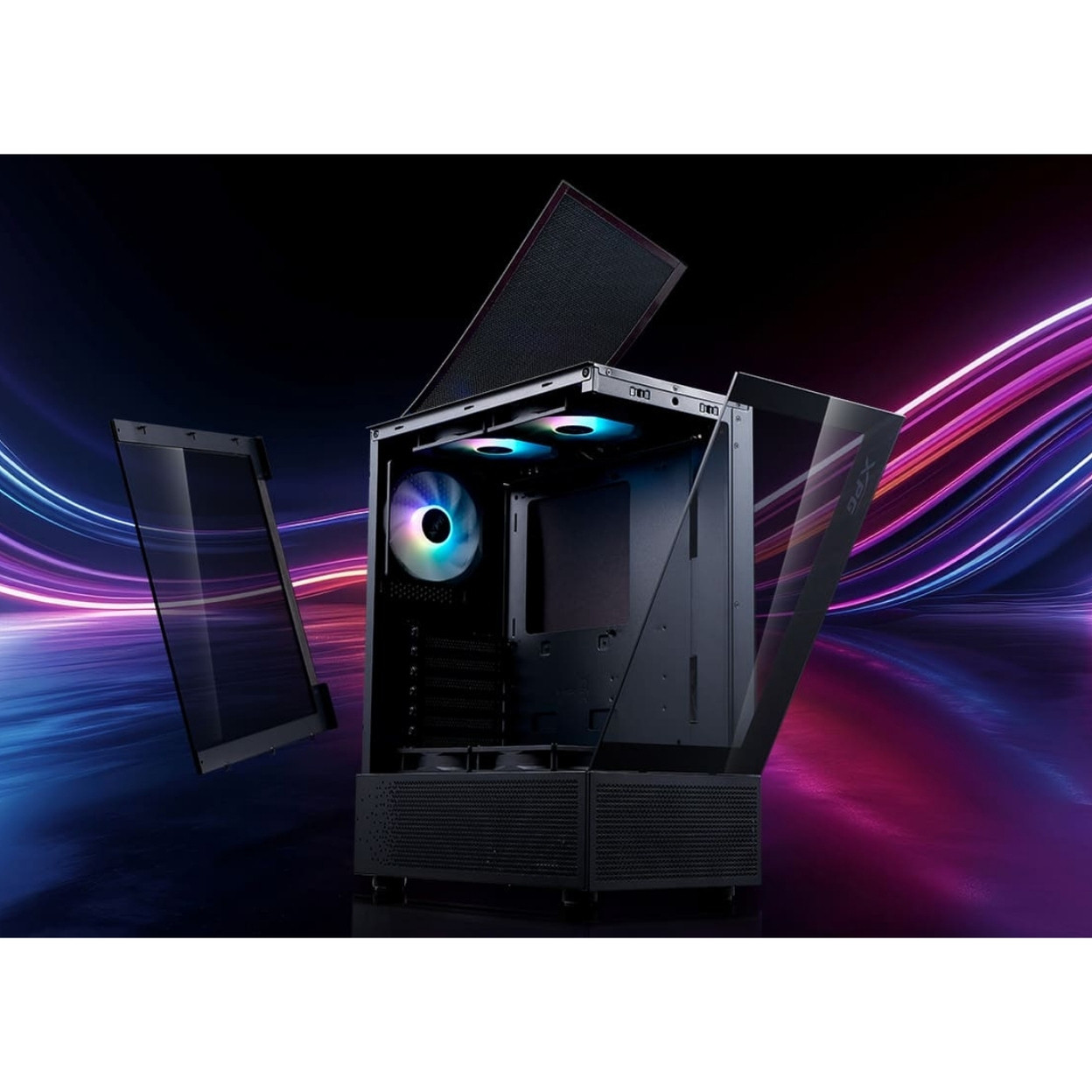 XPG InvaderX Mini ARGB USB 3.2 Siyah ATX Mid-Tower Gaming Kasa