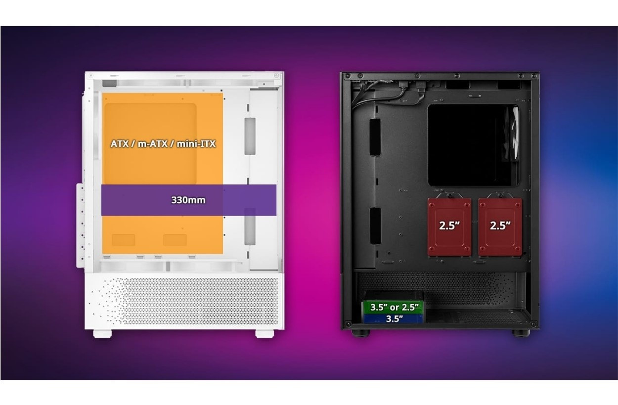 XPG InvaderX Mini ARGB USB 3.2 Siyah ATX Mid-Tower Gaming Kasa