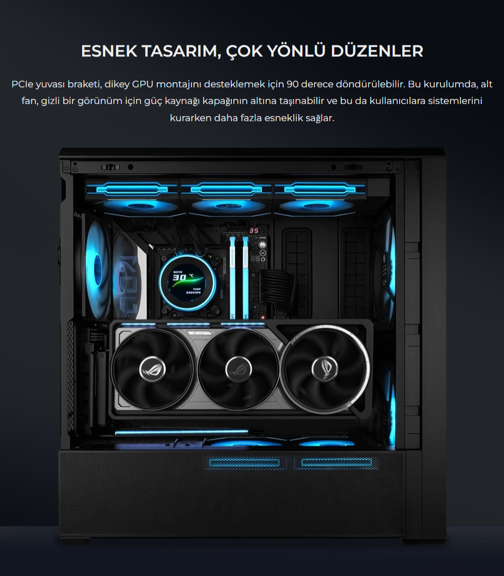 Lian Li Lancool 217 INF Siyah E-ATX Mid-Tower Kasa
