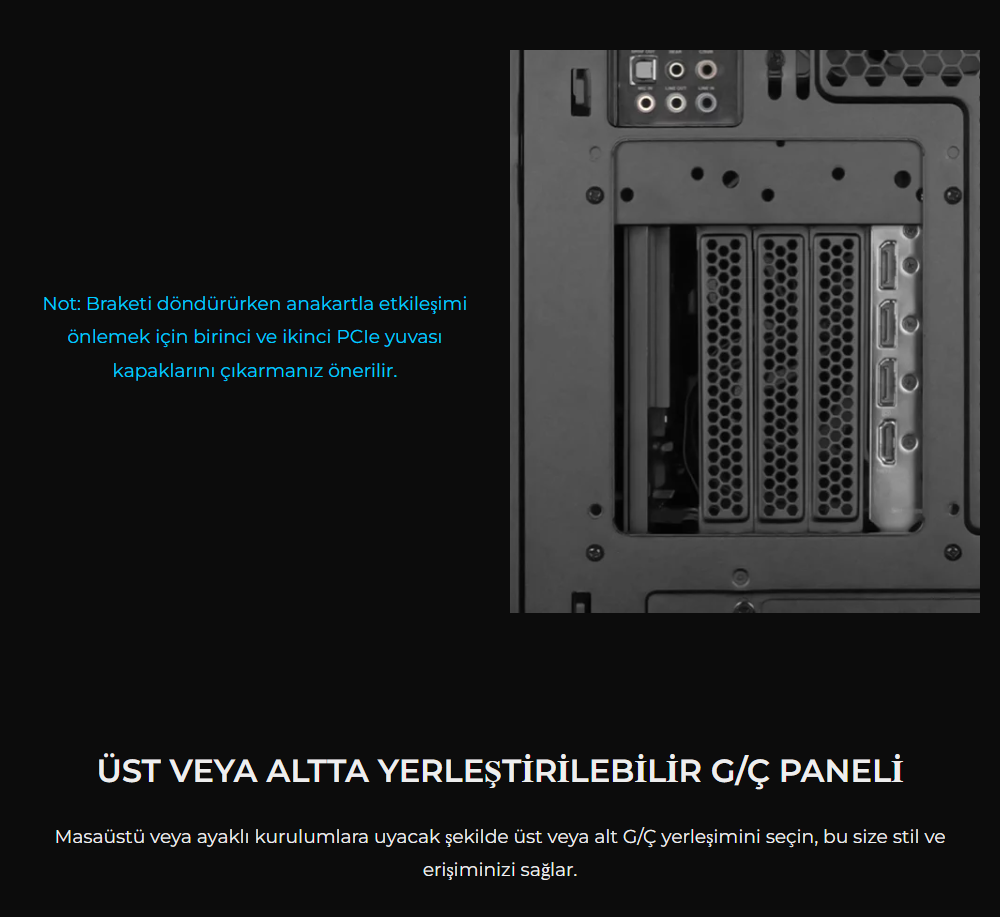 Lian Li Lancool 217 INF Siyah E-ATX Mid-Tower Kasa