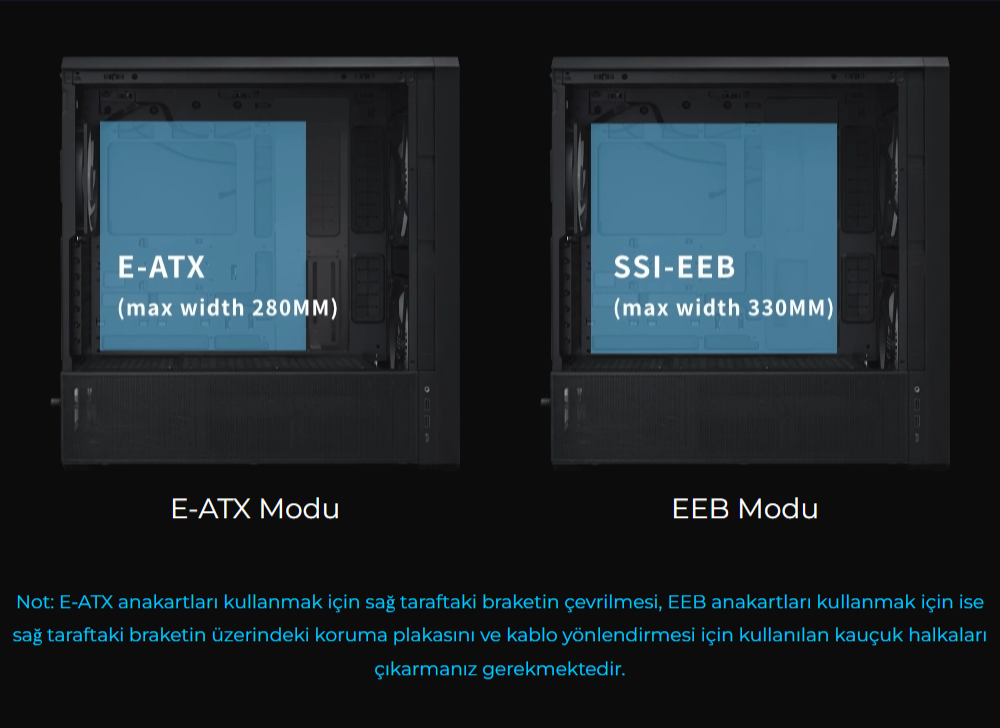 Lian Li Lancool 217 INF Siyah E-ATX Mid-Tower Kasa