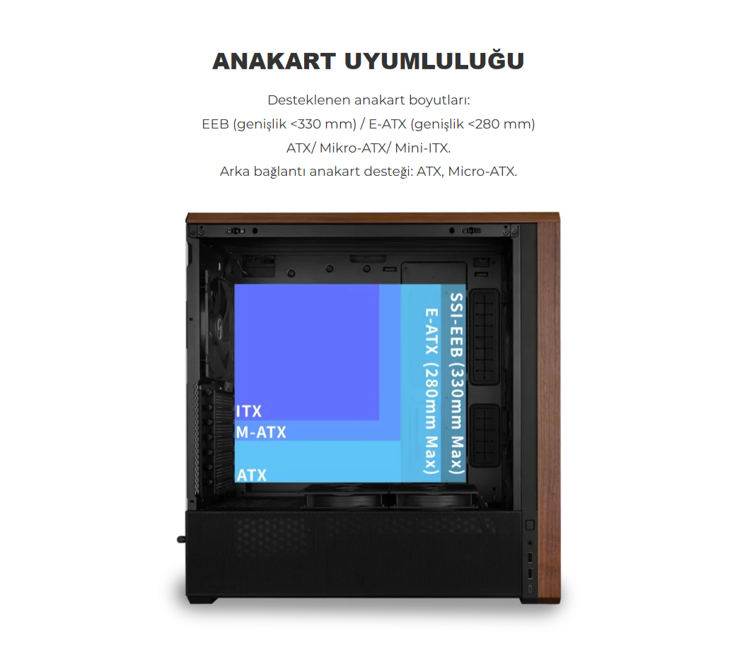 Lian Li Lancool 217 Beyaz E-ATX Mid-Tower Kasa