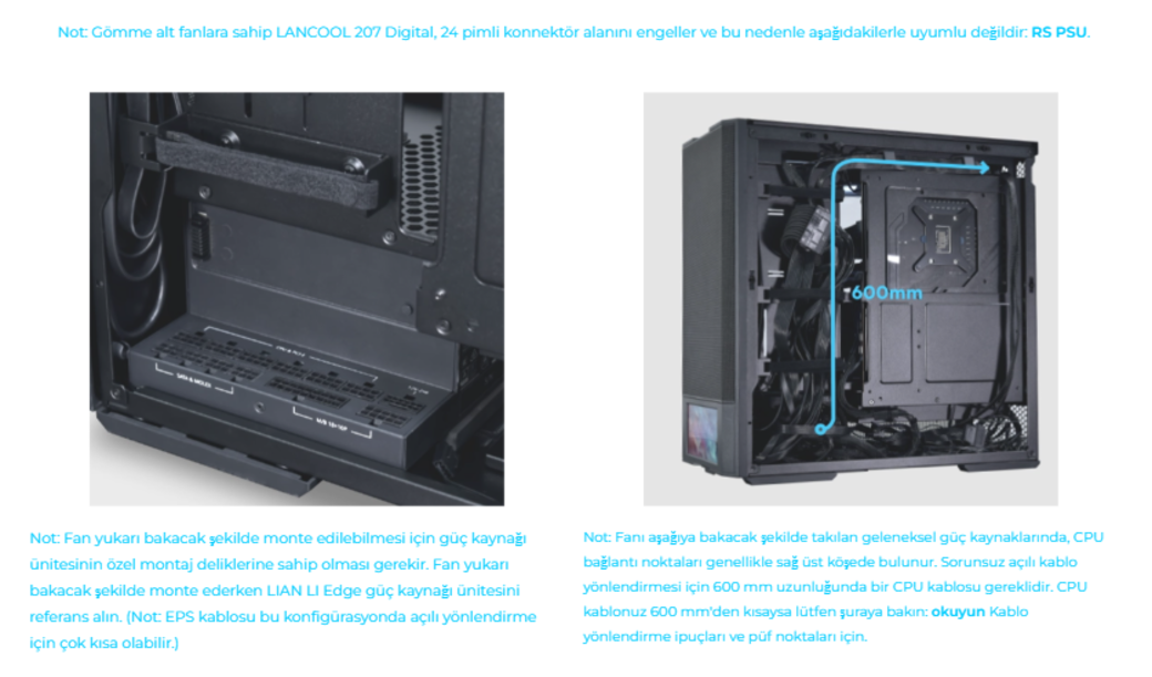 Lian Li Lancool 207 Digital Siyah Mid-Tower ATX Kasa