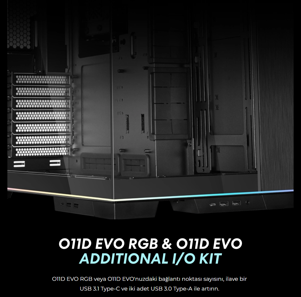 Lian Li O11D Evo I/O Kiti Siyah (G89.O11DE-3X.01)