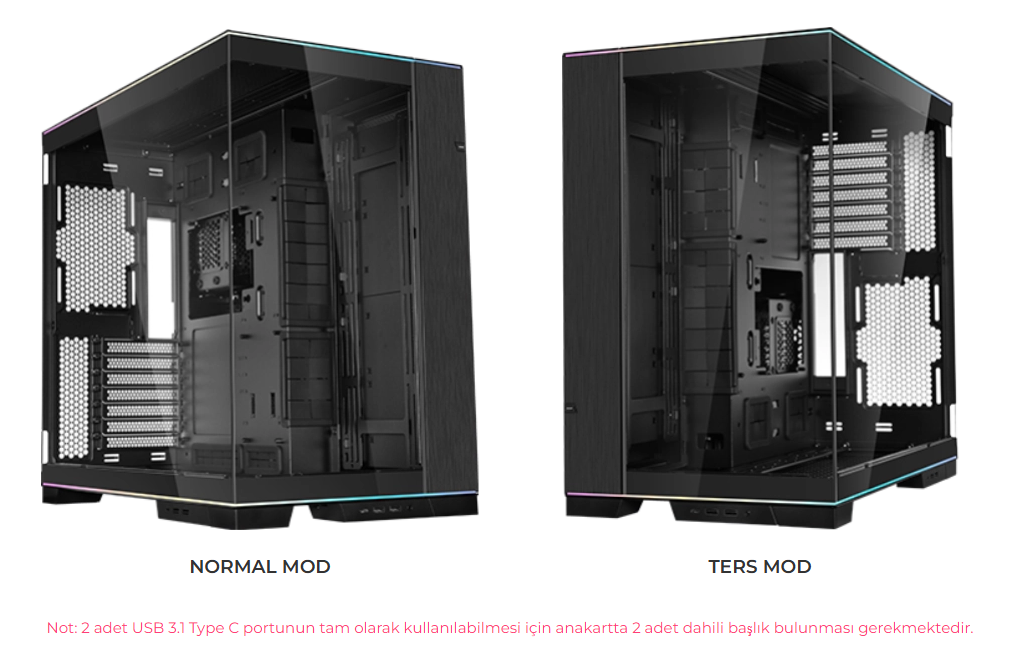 Lian Li O11D Evo I/O Kiti Siyah (G89.O11DE-3X.01)