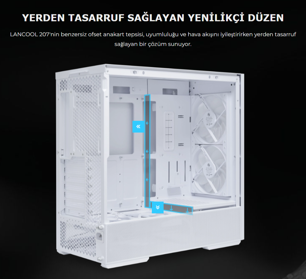 Lian Li Lancool 207 Siyah Mid-Tower ATX Kasa