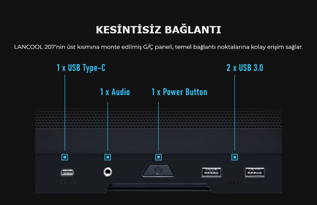 Lian Li Lancool 207 Siyah Mid-Tower ATX Kasa