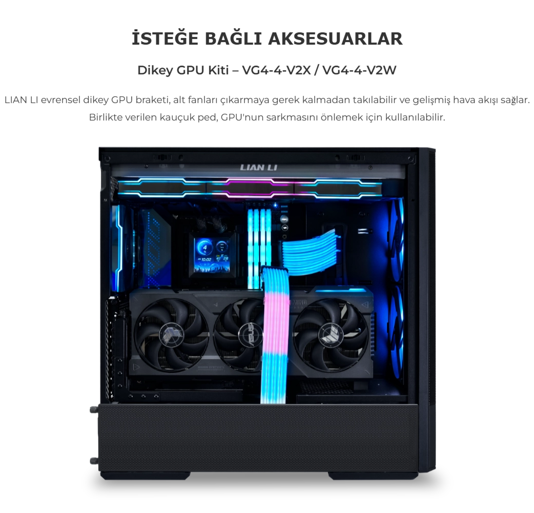 Lian Li Lancool 207 Siyah Mid-Tower ATX Kasa