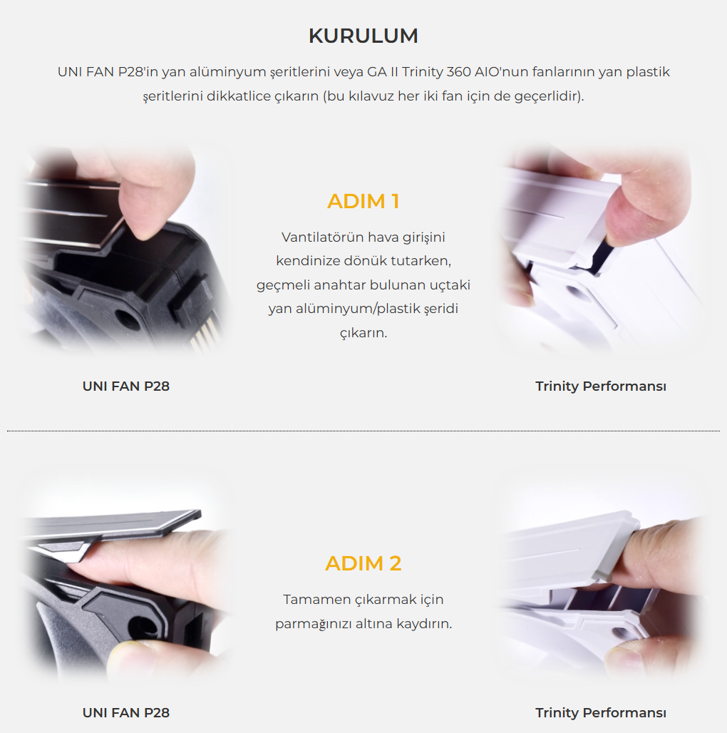 Lian Li Fan ARGB Kiti Siyah (G89.P28ARGB-B.00)