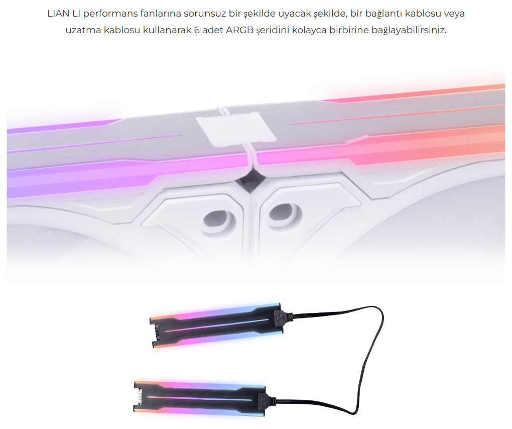 Lian Li Fan ARGB Kiti Siyah (G89.P28ARGB-B.00)