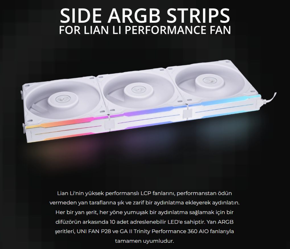 Lian Li Fan ARGB Kiti Siyah (G89.P28ARGB-B.00)
