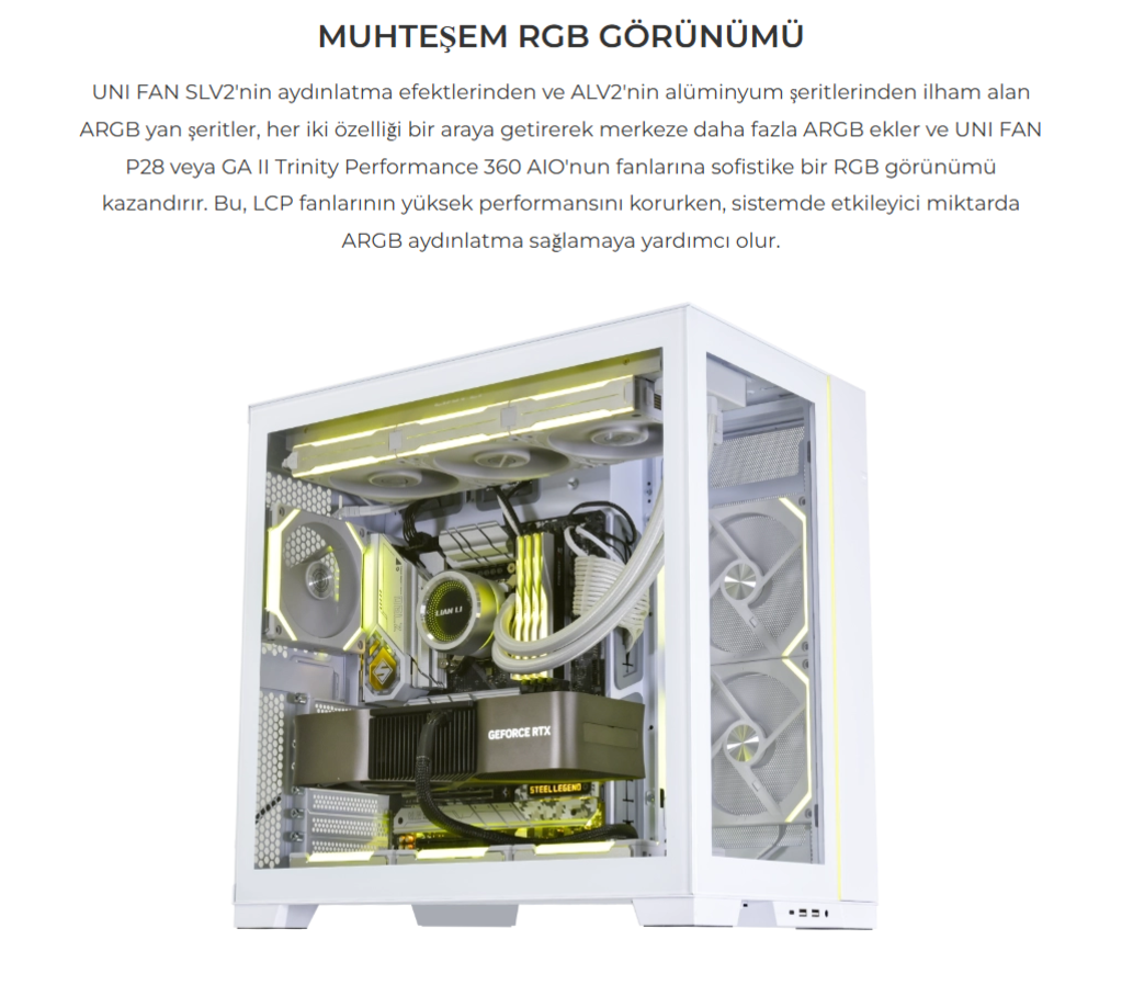 Lian Li Fan ARGB Kiti Siyah (G89.P28ARGB-B.00)