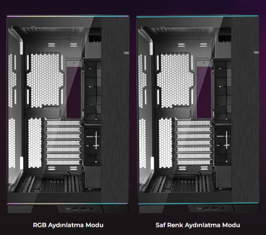 Lian Li O11 Dynamic Evo RGB Siyah Mid-Tower E-ATX Oyuncu (Gaming) Kasa (G99.O11DERGBX.00)