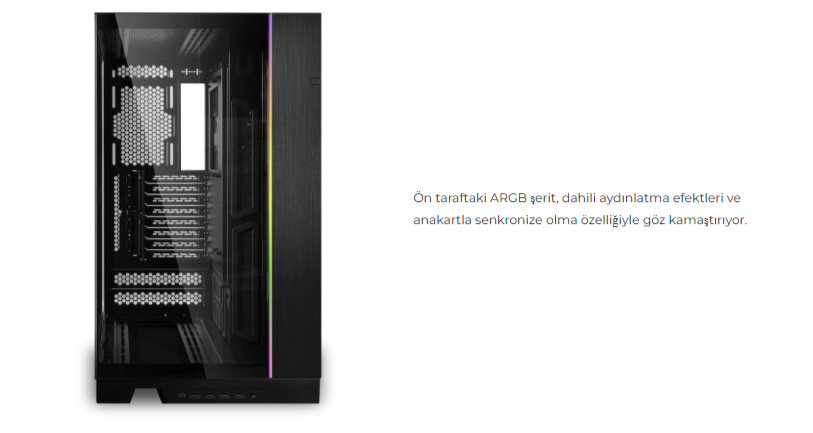 Lian Li O11 Dynamic Evo XL Siyah Full-Tower E-ATX Gaming (Oyuncu) Kasa (G99.O11DEXL-X.00)