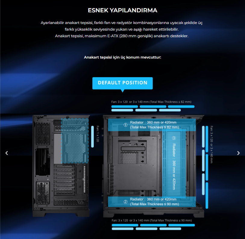 Lian Li O11 Dynamic Evo XL Siyah Full-Tower E-ATX Gaming (Oyuncu) Kasa (G99.O11DEXL-X.00)
