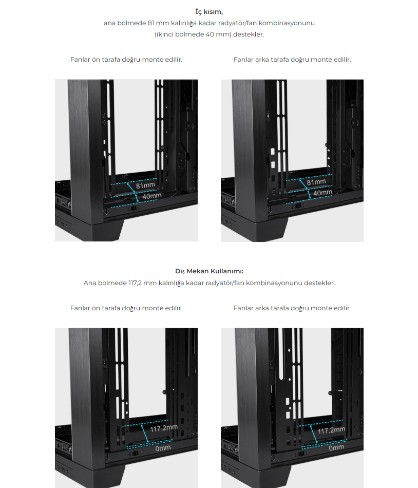 Lian Li O11 Dynamic Evo XL Siyah Full-Tower E-ATX Gaming (Oyuncu) Kasa (G99.O11DEXL-X.00)