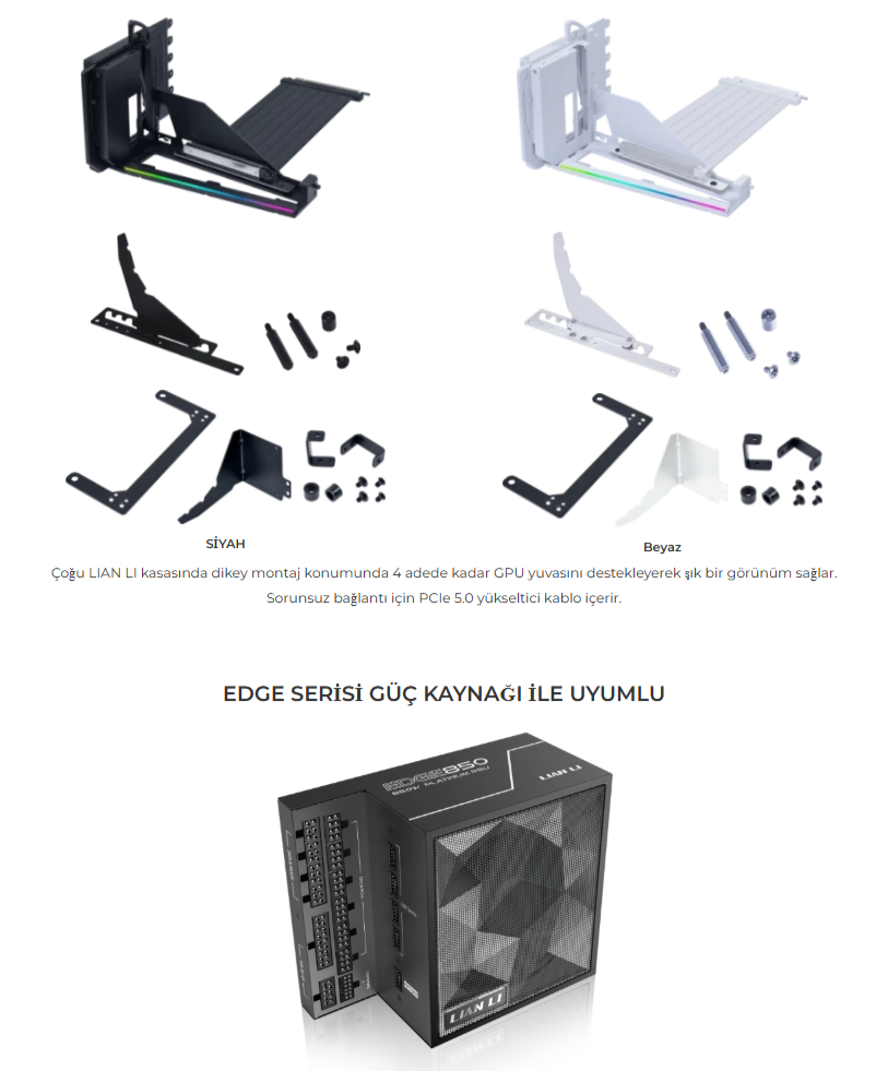 Lian Li O11 Dynamic Evo XL Siyah Full-Tower E-ATX Gaming (Oyuncu) Kasa (G99.O11DEXL-X.00)