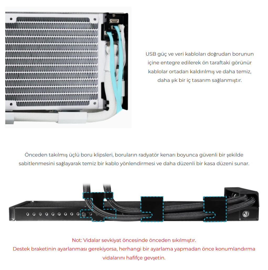 Lian Li HydroShift II LCD-S 360N FANSIZ Siyah Sıvı Soğutucu