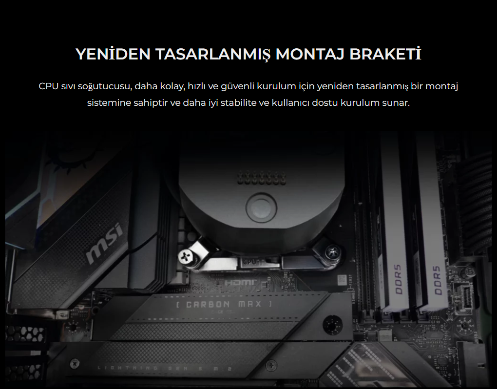 Lian Li HydroShift II LCD-S 360N FANSIZ Siyah Sıvı Soğutucu