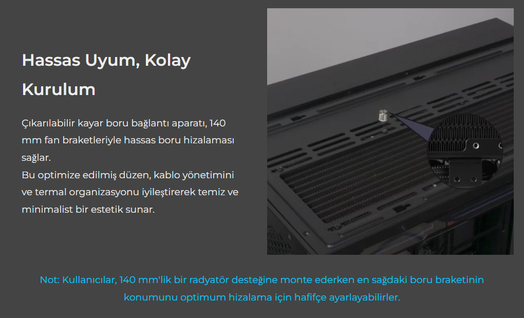 Lian Li HydroShift II LCD-S 360N FANSIZ Siyah Sıvı Soğutucu