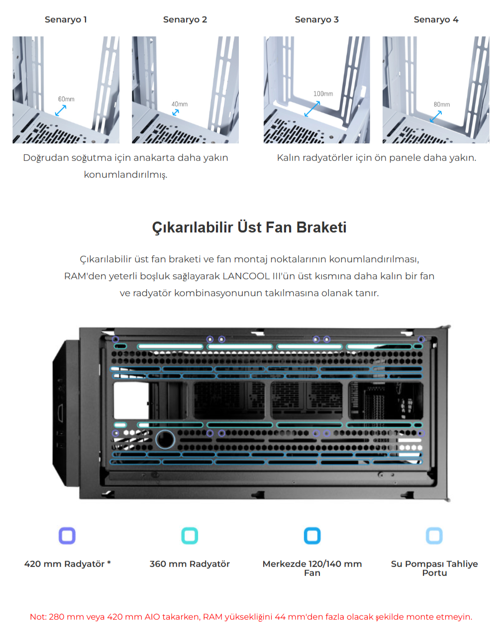 Lian Li Lancool III Siyah RGB Mid-Tower E-ATX Gaming Kasa