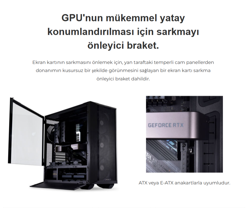 Lian Li Lancool III Siyah RGB Mid-Tower E-ATX Gaming Kasa