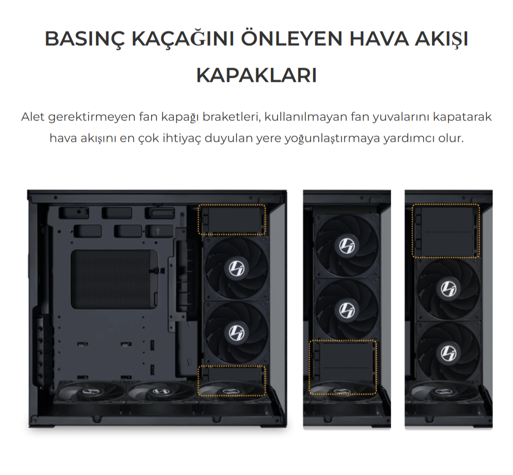 Lian Li O11 Beyaz Mid Tower ATX Kasa