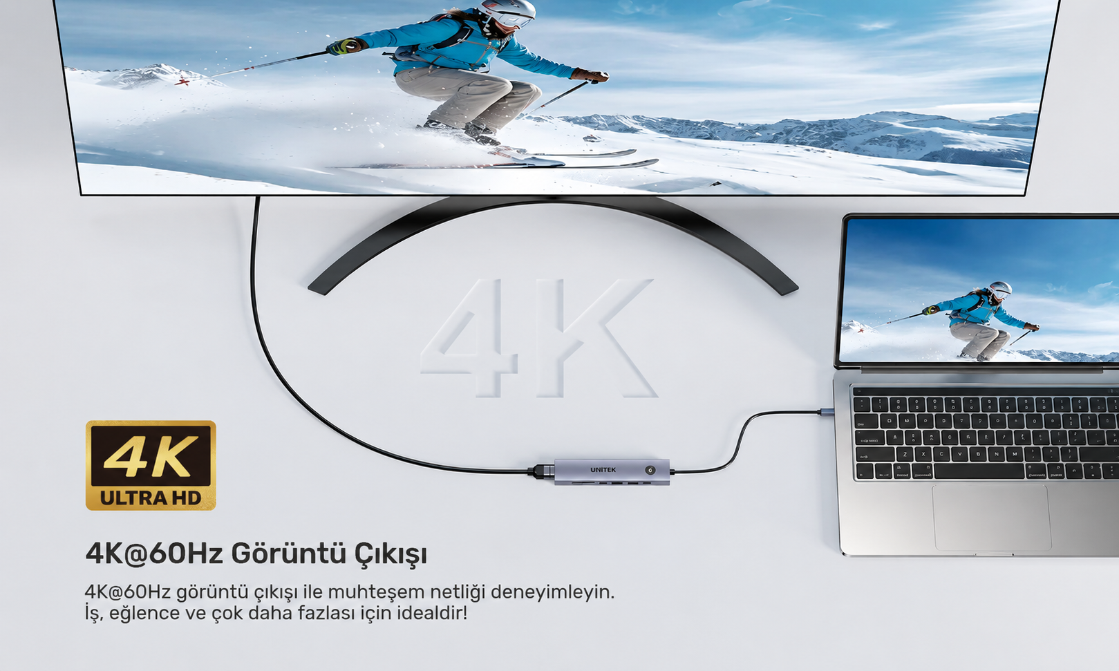 Unitek uHUB S7 Pro 7`si 1 arada 5 Gbps USB-C Hub