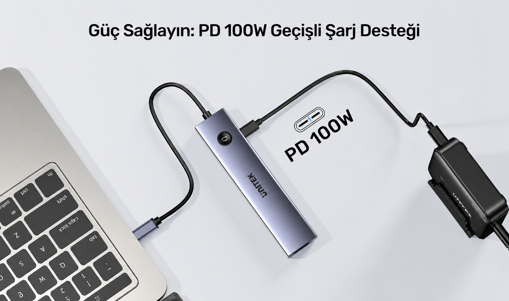 Unitek uHUB S7 Pro 7`si 1 arada 5 Gbps USB-C Hub