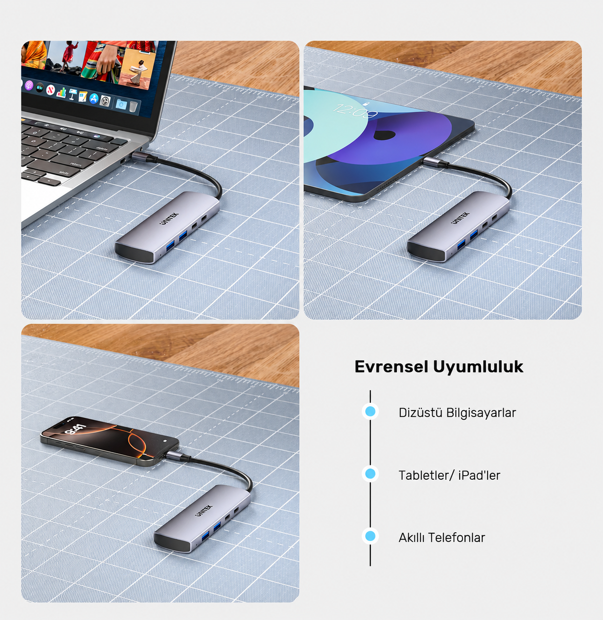 Unitek uHUB Q4 4in1 10 Gbps USB-C Hub 