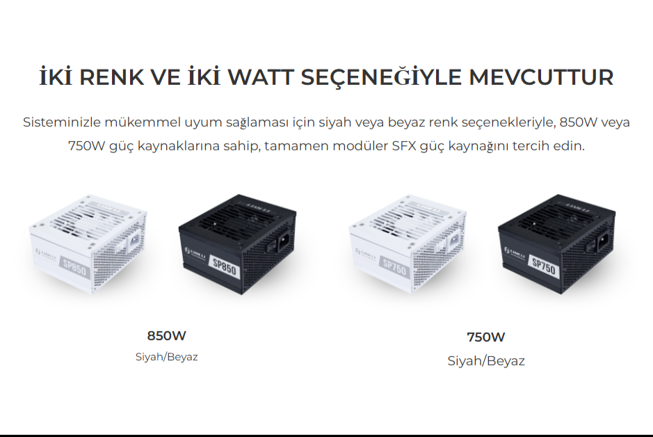 Lian Li SP750 V2 Beyaz 750W 80+ Gold ATX POWER SUPPLY (G9P.SP0750G.WO00.EU)
