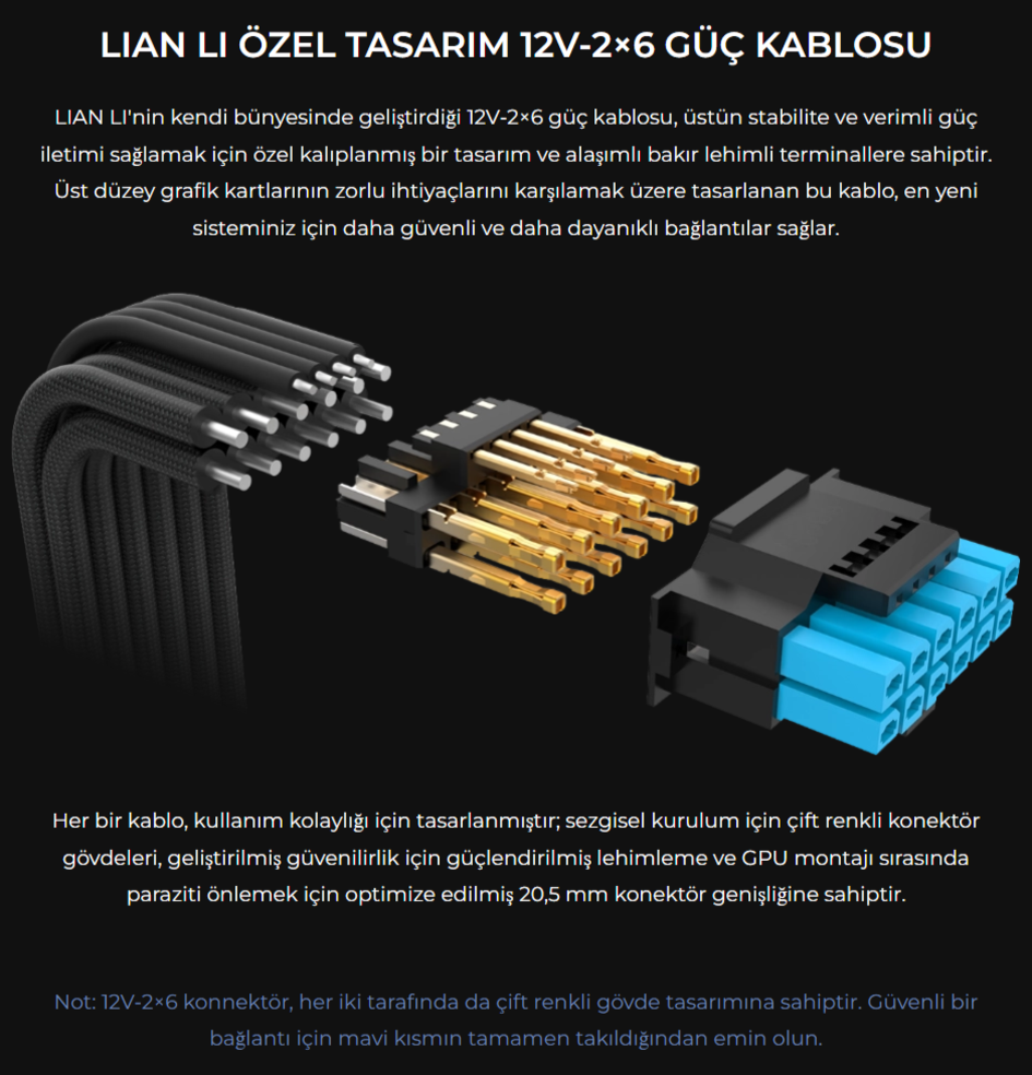 Lian Li SP750 V2 Beyaz 750W 80+ Gold ATX POWER SUPPLY (G9P.SP0750G.WO00.EU)