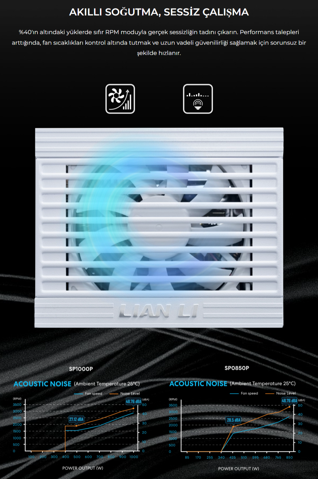 Lian Li SP1000P Siyah 1000W 80+ Platinium ATX POWER SUPPLY (G9P.SP1000P.B000.EU)