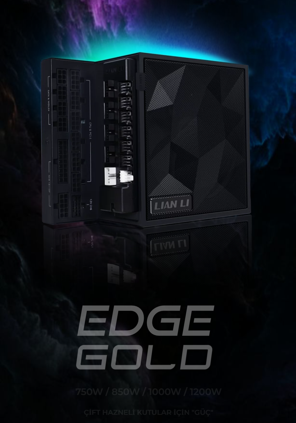 Lian Li Edge1200 Siyah 1200W 80+ Gold ATX Power Supply (G9P.EG1200G.BH00.EU)