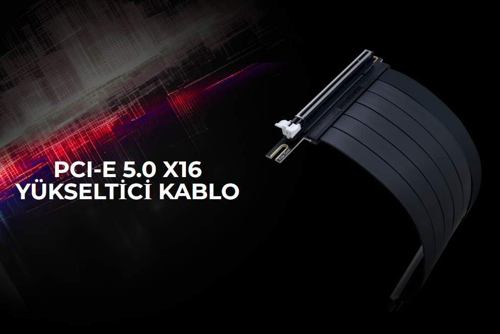 Lian Li PCIe 5.0 Riser Kablo Siyah 200mm