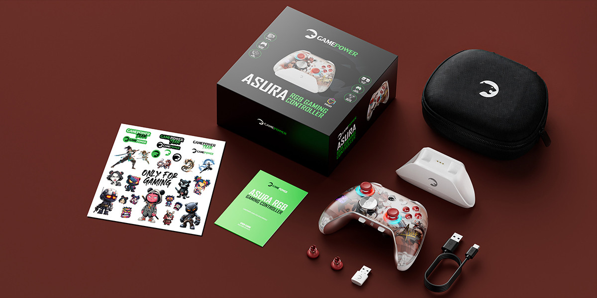 GamePower Asura Kablosuz Beyaz Gamepad (2.4G, Bluetooth, Kablolu) (PC Uyumlu & Taşıma Çantası Hediyeli) 