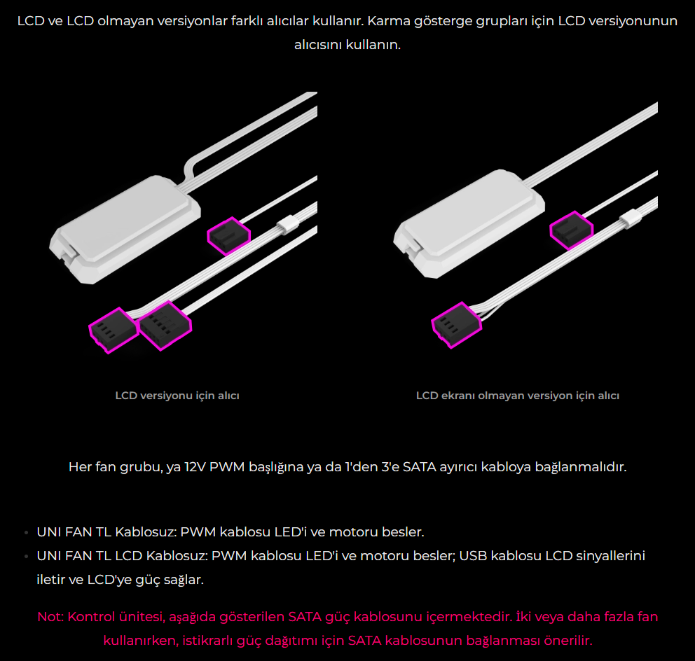 Lian Li UNI FAN TL WIRELESS 1x140m Siyah Kasa Fanı (G99.14TL1W1B.00)